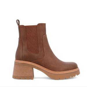 MIA Irie Platform Brown Ankle Booties - Size 9.5